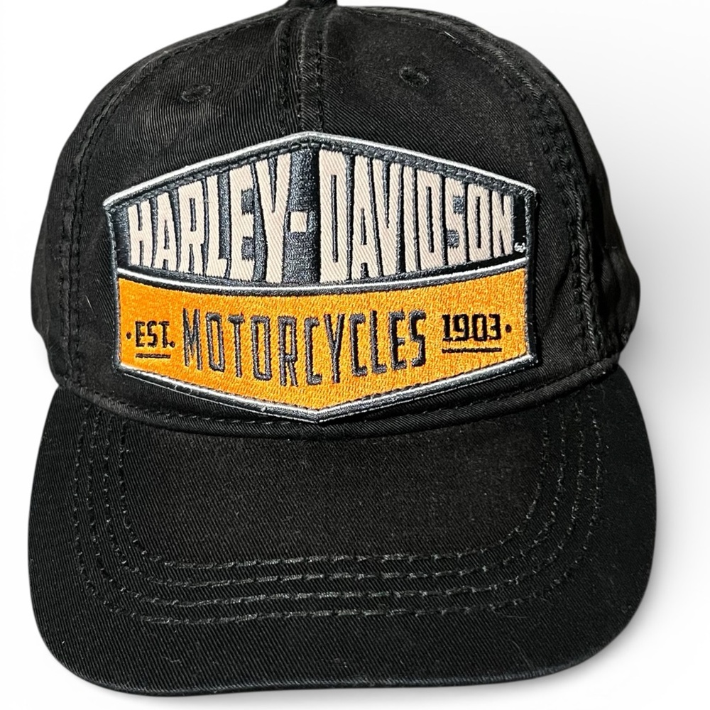 Harley-Davidson Vintage Logo Nassau Bahamas Black Baseball Hat